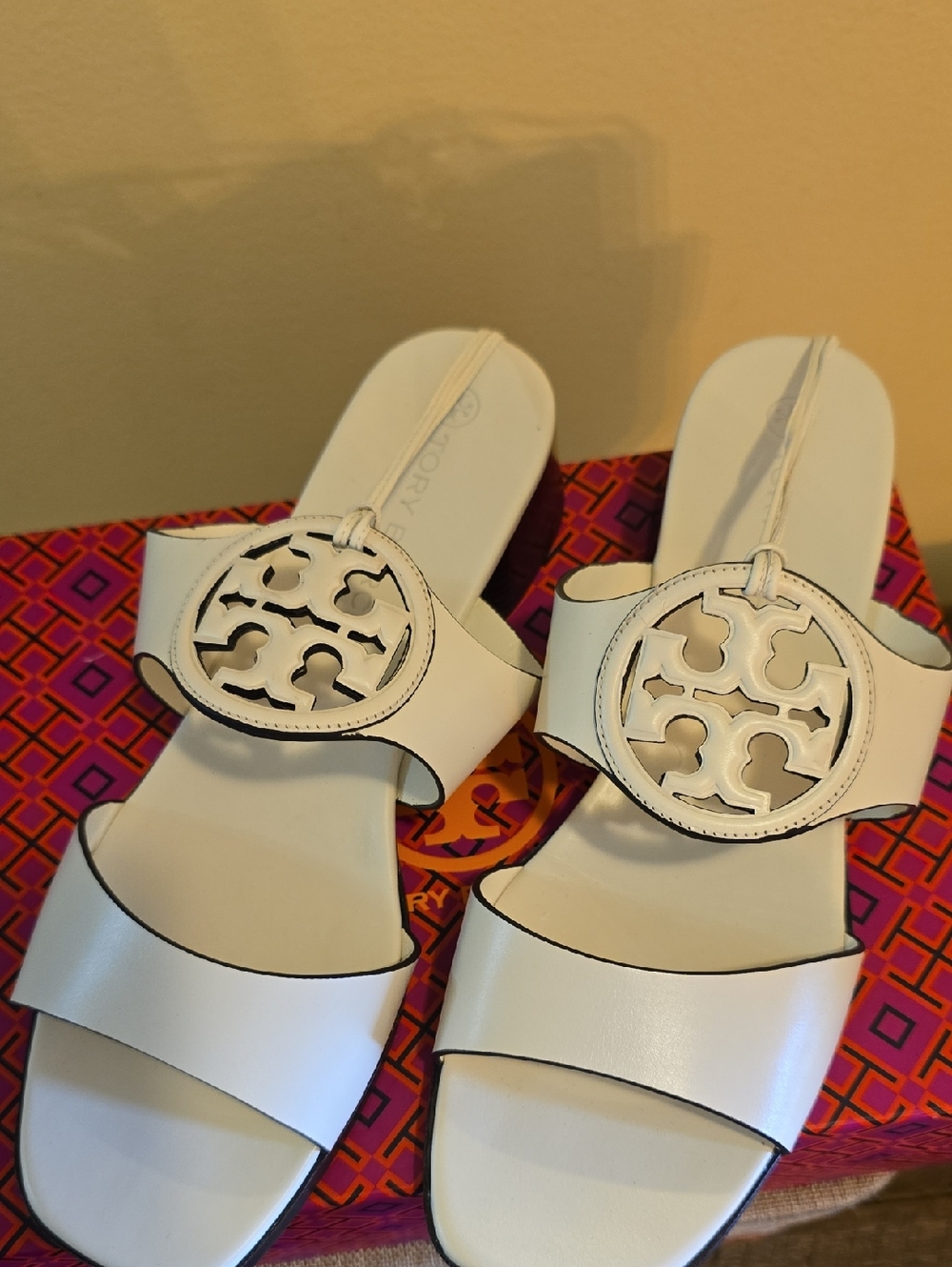 Tory Burch Bombe Miller Heel Sandals - Picture 2 of 14